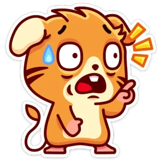 😳 42244bbd cartoon, muis, uitdrukking, zweet, bezorgd, angstig, bang, geschokt telegram sticker