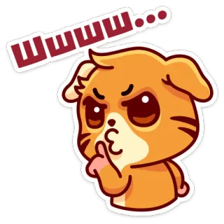 🤫 f0e16ca4 шшшшш... hond, puppy, dier, schattig, ssst, stil, emoji telegram sticker