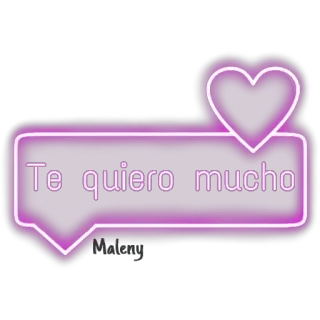 😍 5e1f0101 Te quiero mucho 사랑, 네온, 하트, 스페인어, 문구, 메시지 telegram sticker