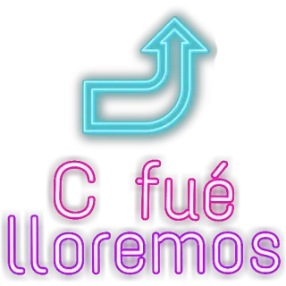 😭 c7f4c4d8 C fué
lloremos 네온, 화살표, 스페인어, 슬픈, 울음 telegram sticker