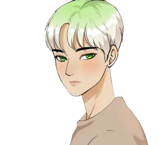 🙃 76cfdd42 アニメ, 漫画, キャラクター, イラスト, アート, 少年, 男性, 漫画 telegram sticker