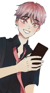 😎 7e592dd7 キャラクター, アニメ, 漫画, 人, 笑顔, マンガ telegram sticker