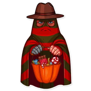 🍭 e489aa44 Freddy Krueger A Nightmare on Elm Street halloween, freddy krueger, horror, nightmare on elm street, monster, halloween costume telegram sticker