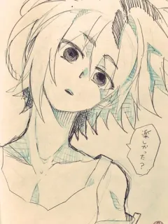 ✨ 46427758 楽しかった？ アニメ, 漫画, 日本, アート, スケッチ telegram sticker