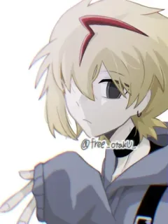 ✨ 55895631 @free_otaku_ アニメ, マンガ, オタク, キャラクター, 金髪, ステッカー telegram sticker