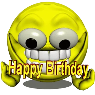 💇 63f188f3 Happy Birthday anniversaire, joyeux, fête, emoji telegram sticker