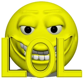 👨 92e76d37 LOL emoji, rire, lol, smiley telegram sticker