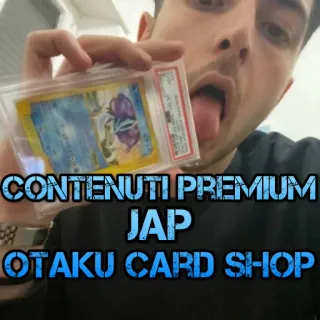 👅 5fea559c CONTENUTI PREMIUM
JAP
OTAKU CARD SHOP cartes à collectionner, otaku, japonais, premium, boutique, objets de collection telegram sticker