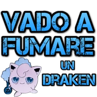 🚬 8aee3370 Jigglypuff VADO A FUMARE UN DRAKEN pokemon, jigglypuff, fumer, italien, dessin animé telegram sticker