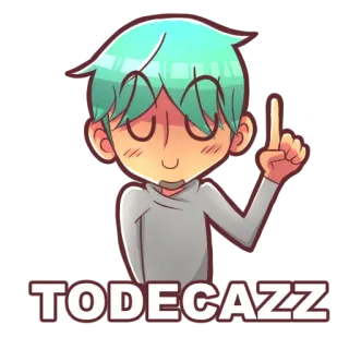 ☝ 9e7782cd TODECAZZ Dessin animé, Personnage, Animé, Autocollant telegram sticker