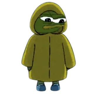 🌧 1463d943 Pepe the Frog カエル, ペペ, ミーム, インターネット, 悲しい telegram sticker