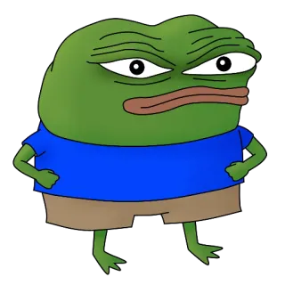 🤨 74fef5f8 Pepe the Frog カエル, ミーム, 漫画, キャラクター telegram sticker