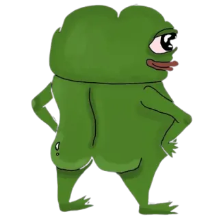😏 c35d5712 Pepe the Frog カエル, ミーム, ペペ, 漫画, インターネット telegram sticker