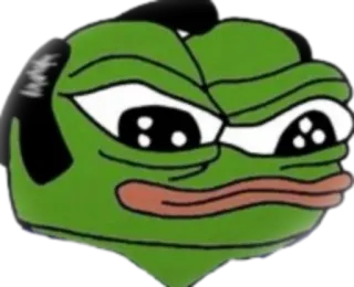 🥷 e0297912 Pepe the Frog ペペ, カエル, ミーム, 悲しい telegram sticker