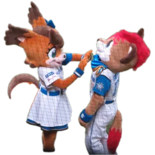 🧸 3e832456 Maskottchen, Baseball, Niedlich, Sport whatsapp sticker