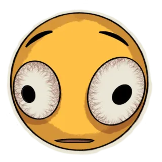 😳 05eb6eb6 Emoji, Wajah, Ekspresi, Kaget, Mata lebar, Cemas telegram sticker