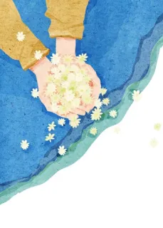 🌸 852d0f0e fleurs, mains, eau, art, floral, nature telegram sticker