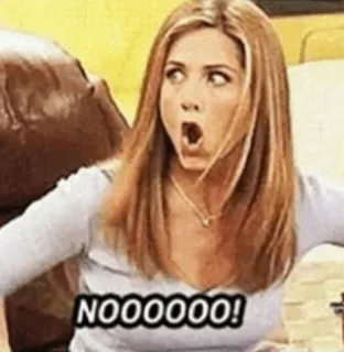 😳 38008e9f NOOOOOOO! non, crier, choc, frustration, mème, exclamation telegram sticker