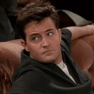😐 9530d557 Chandler Bing Friends chandler bing, friends, série tv, drôle, sarcastique telegram sticker