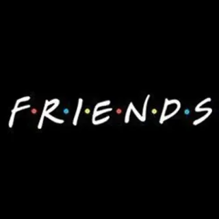 🖤 d6e02295 Friends FRIENDS série tv, friends, sitcom, logo, titre telegram sticker