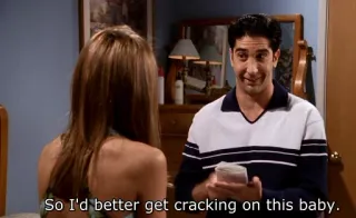 😕 6fb1d265 So I'd better get cracking on this baby. whatsapp sticker