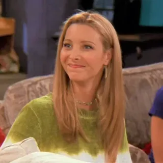 😇 26b6b33f Phoebe Buffay Friends tv, commedia, sitcom, donna, bionda, attrice whatsapp sticker