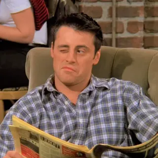 😜 3e10f46e Joey Tribbiani Friends serie tv, anni 90, attore, sitcom, amico whatsapp sticker