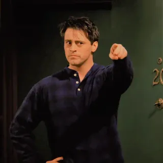 👉 566b1c75 Joey Tribbiani Friends Joey, Friends, Serie TV, Indicare, Attore whatsapp sticker