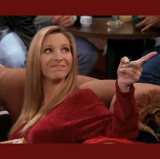 🤙 733b8ba6 Phoebe Buffay Friends serie tv, commedia, friends, phoebe, personaggio whatsapp sticker