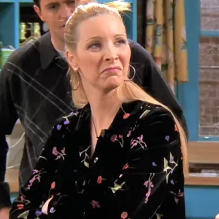 ☹️ a7904d41 Phoebe Buffay Friends donna, tv, serie, attrice, Friends whatsapp sticker