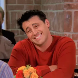 😁 033df62e Joey Tribbiani Friends 조이, 프렌즈, 시트콤, 캐릭터, TV 프로그램 telegram sticker