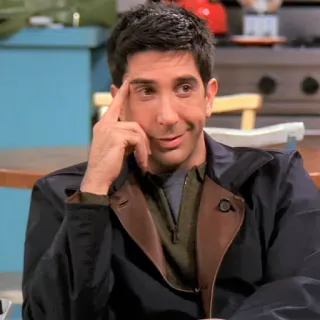 😈 6481e7ae Ross Geller Friends 프렌즈, 로스 겔러, 데이비드 슈윔머, 시트콤, TV 프로그램 telegram sticker