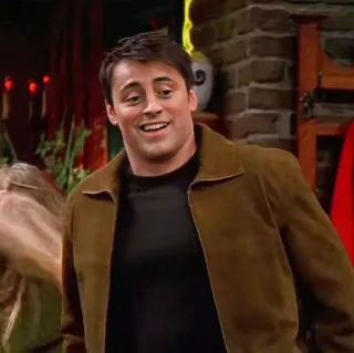 😃 4caf47c5 Joey Tribbiani Friends ジョーイ, フレンズ, 海外ドラマ, キャラクター, シットコム whatsapp sticker