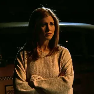 🥺 52432af1 Rachel Green Friends ジェニファー・アニストン, 悲しい, 女性, キャラクター, テレビ番組, フレンズ whatsapp sticker