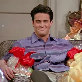 😁 7afe8a69 Chandler Bing Friends チャンドラー, フレンズ, マシュー・ペリー, シットコム, 90年代, 海外ドラマ whatsapp sticker