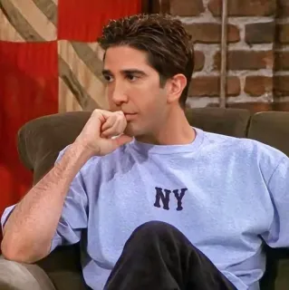 🙄 ff766e22 Ross Geller Friends NY シットコム, テレビ, フレンズ, キャラクター, ロス, ゲラー whatsapp sticker