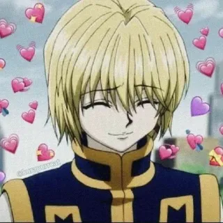 🌟 4a21233a Kurapika Hunter x Hunter Anime, Hunter x Hunter, Kurapika, Herzen, Süß, Kawaii whatsapp sticker