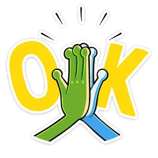 👌 c165bbfd OK ok, đồng ý, tay, high five, cử chỉ, tích cực telegram sticker
