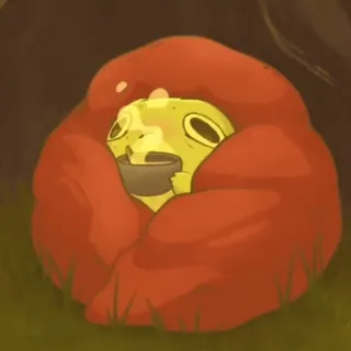 🧩 b6631434 rã, cobertor, fofo, aconchegante, animal, desenho animado telegram sticker