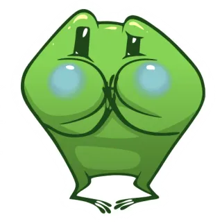 🤢 8f728993 ếch, mông, xúc phạm, hoạt hình, vô lễ, meme telegram sticker