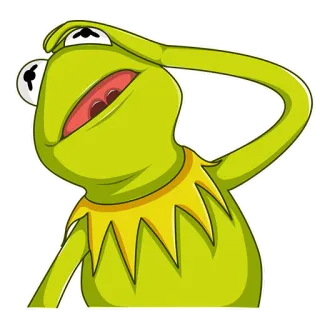 🤦‍♂️ 0a4b1926 Kermit Kermit la rana, Meme, Pensare, Frustrazione, Burattino, Verde, Jim Henson, Muppet telegram sticker