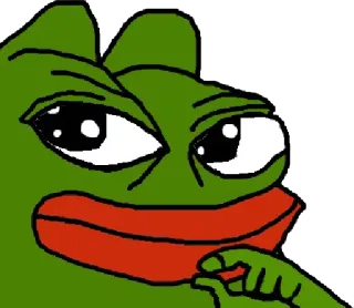 👌 28b2dd1f Pepe the Frog ミーム, ペペ, カエル, ネットミーム, ドヤ顔 telegram sticker