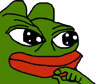 👌 7d0133a0 Pepe the Frog ペペ, カエル, ミーム, ネットミーム, ドヤ顔 telegram sticker