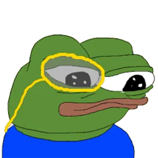 🧐 a6b6756c Pepe the Frog ペペ, カエル, ミーム, インターネット, モノクル telegram sticker