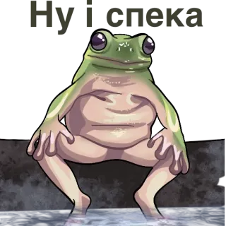 🥵 80fb1252 Hype! กบ, กระแส, การ์ตูน, มีม, สัตว์ครึ่งบกครึ่งน้ำ whatsapp sticker