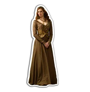 😐 a01edd4d woman, historical, medieval, dress, gown telegram sticker