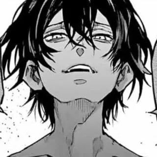 🕸 55ca1c31 애니메이션, 만화, 인물 사진, 흑백, 캐릭터, 미술 telegram sticker