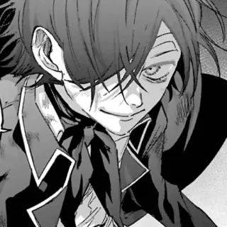 🕸 d64faeed 애니메이션, 만화, 캐릭터, 흑백, 인물 사진, 만화, 일러스트 telegram sticker