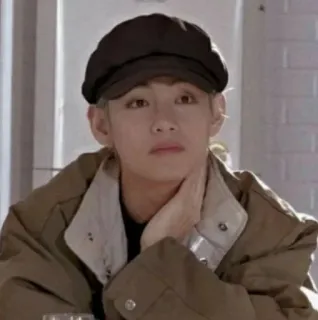 🙄 5a840546 V K-pop, BTS, idol, singer, fashion, person whatsapp sticker