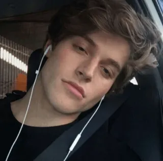 🛋 fcd00b3b person, man, headshot, earphones, portrait, sitting telegram sticker